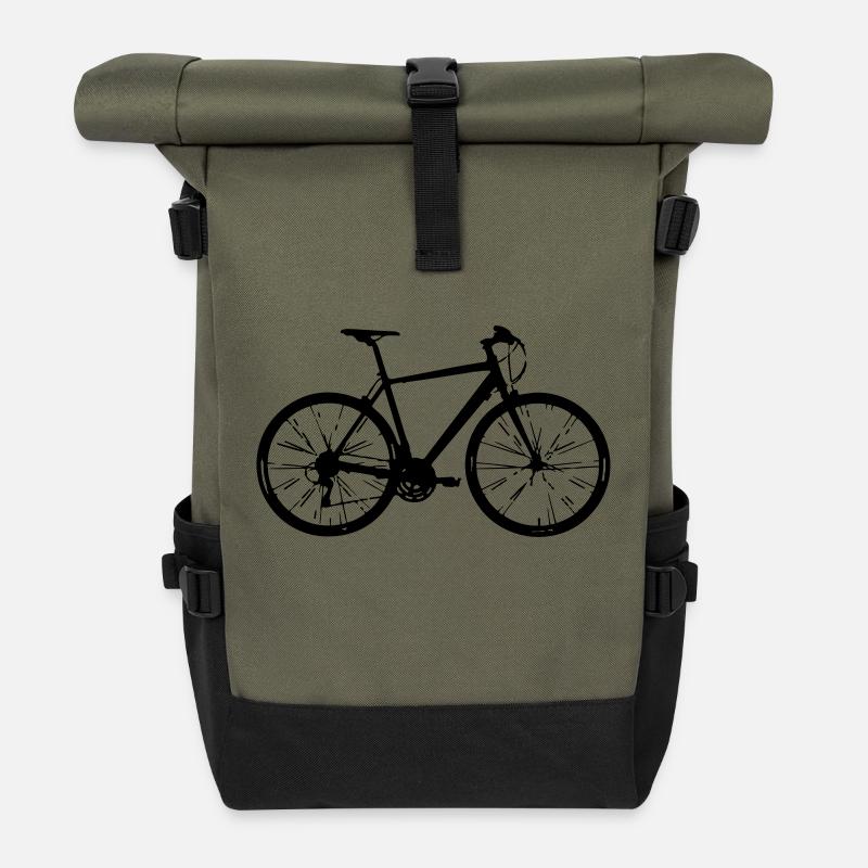 bicycle - Roll Top Backpack - olive/black