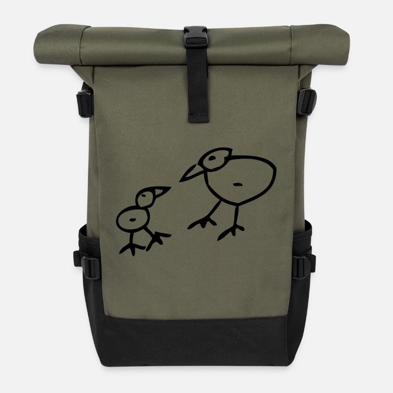 Vogel - Rolltop Rucksack - Olive/Schwarz