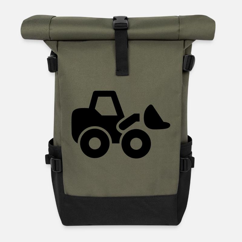 Bagger - Rolltop Rucksack - Olive/Schwarz