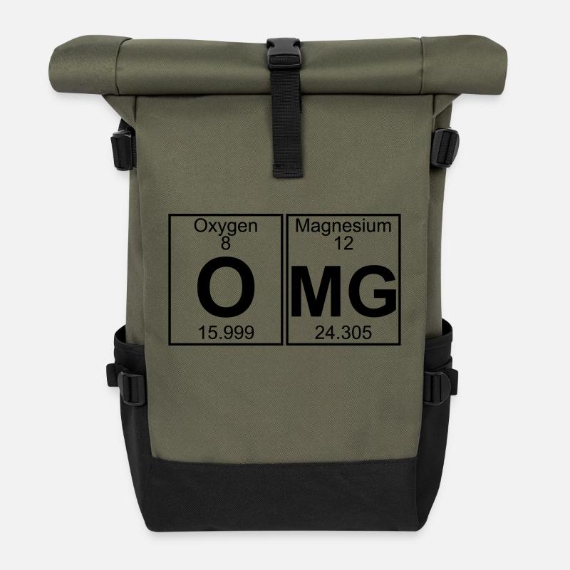 O-Mg (omg) - Full - Rolltop Rucksack - Olive/Schwarz