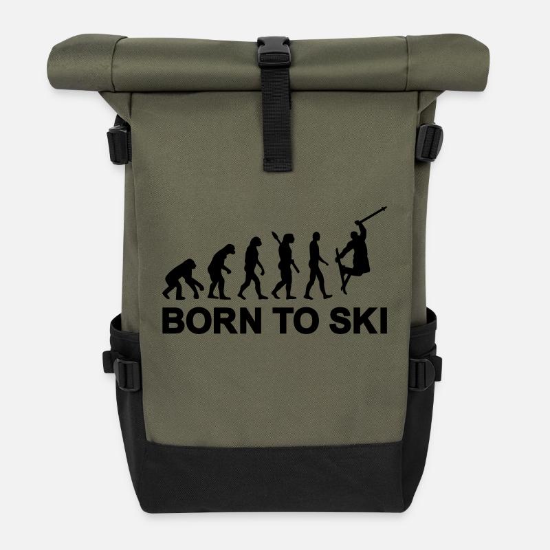 Evolution Ski - Rolltop Rucksack - Olive/Schwarz
