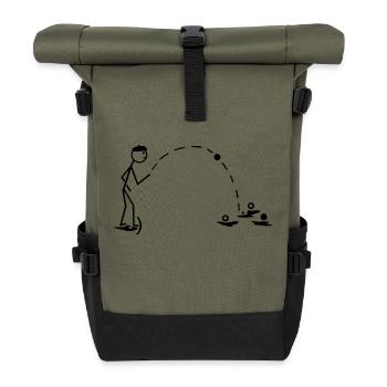 boule - Rolltop Rucksack - Olive/Schwarz - Vorne