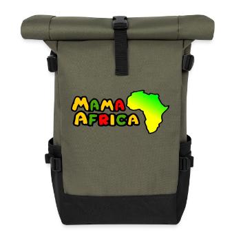 Africa - Mama Africa - Mama Africa 1 - Roll Top Backpack - olive/black - Front
