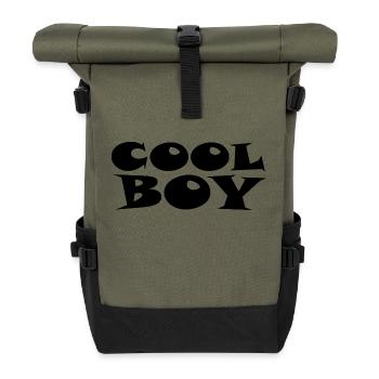 Cool Boy - Cool boy - Roll Top Backpack - olive/black - Front