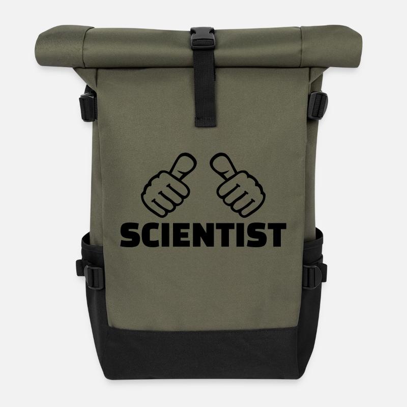 Scientist - Rolltop Rucksack - Olive/Schwarz