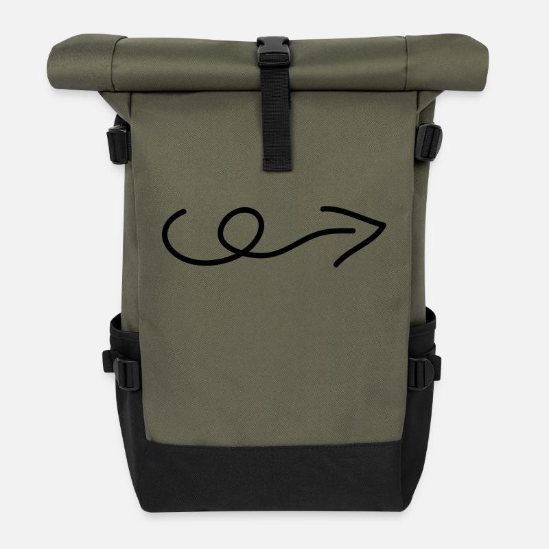 pfeil - Rolltop Rucksack - Olive/Schwarz