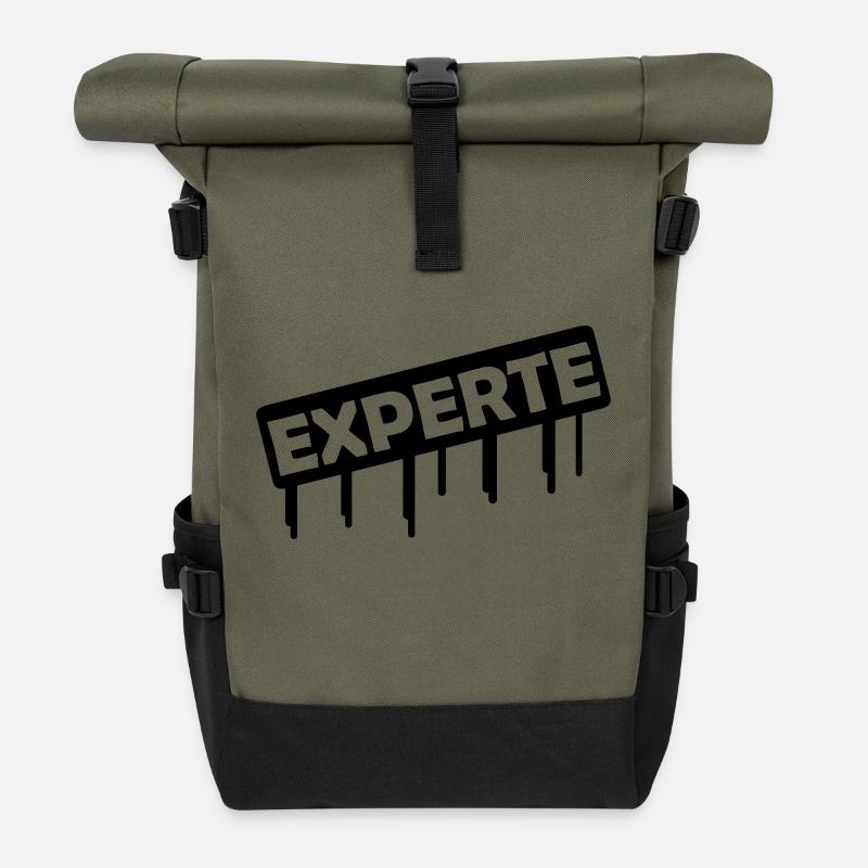 experte - Rolltop Rucksack - Olive/Schwarz