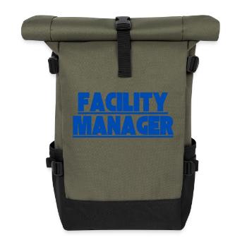 Facility Manager In-house technician Caretaker - Roll Top Backpack - olive/black - Front