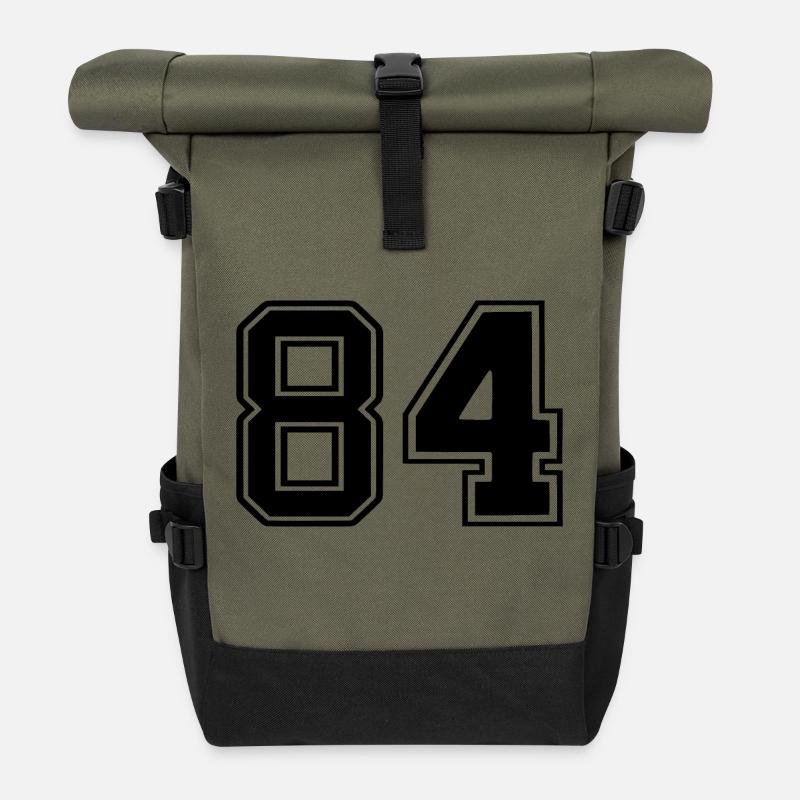 84 - Rolltop Rucksack - Olive/Schwarz