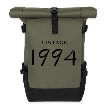 Jahrgang 1994 - Jubiläumsgeschenkidee - Rolltop Rucksack - Olive/Schwarz - Vorne