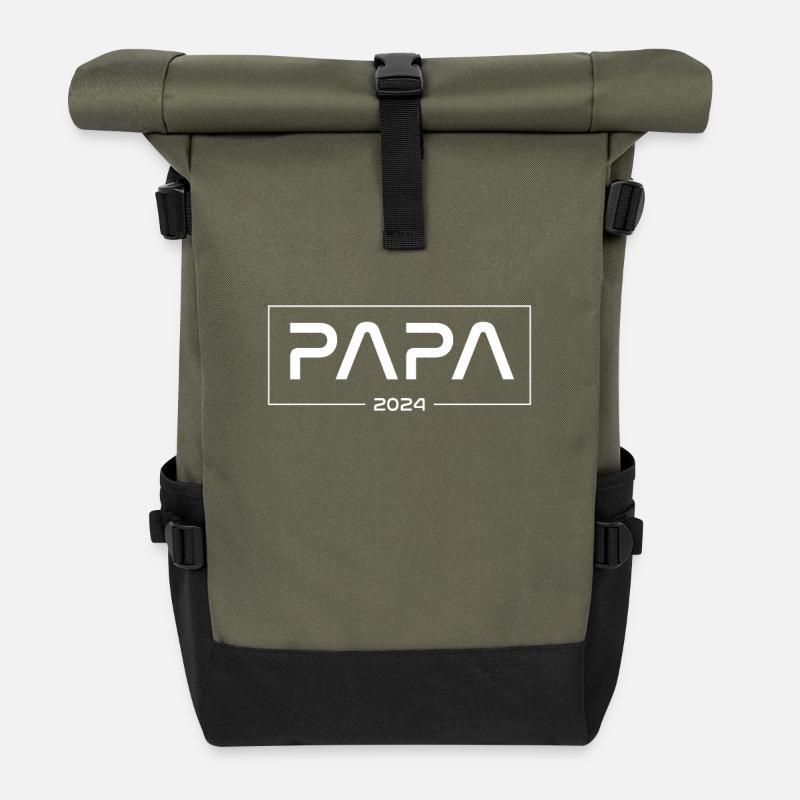 PAPA 2024 - Sac à dos roll top - olive/noir