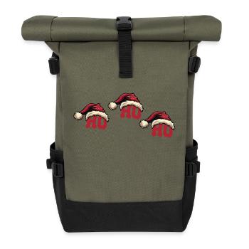 Noël Ho Ho Ho - Sac à dos roll top - olive/noir - Devant