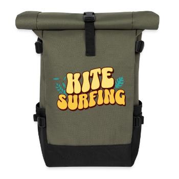 Kitesurf Kitesurfer Kiteboard - Sac à dos roll top - olive/noir - Devant