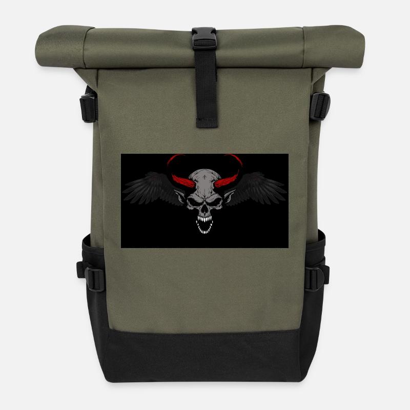 Devilswings - Rolltop Rucksack - Olive/Schwarz