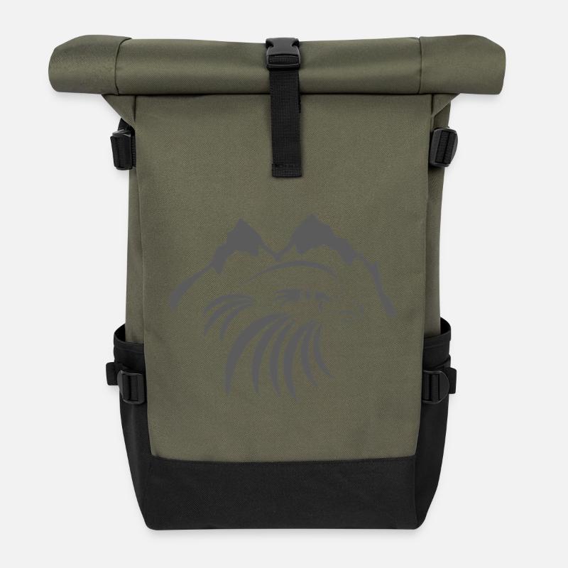 Adler_001a - Rolltop Rucksack - Olive/Schwarz