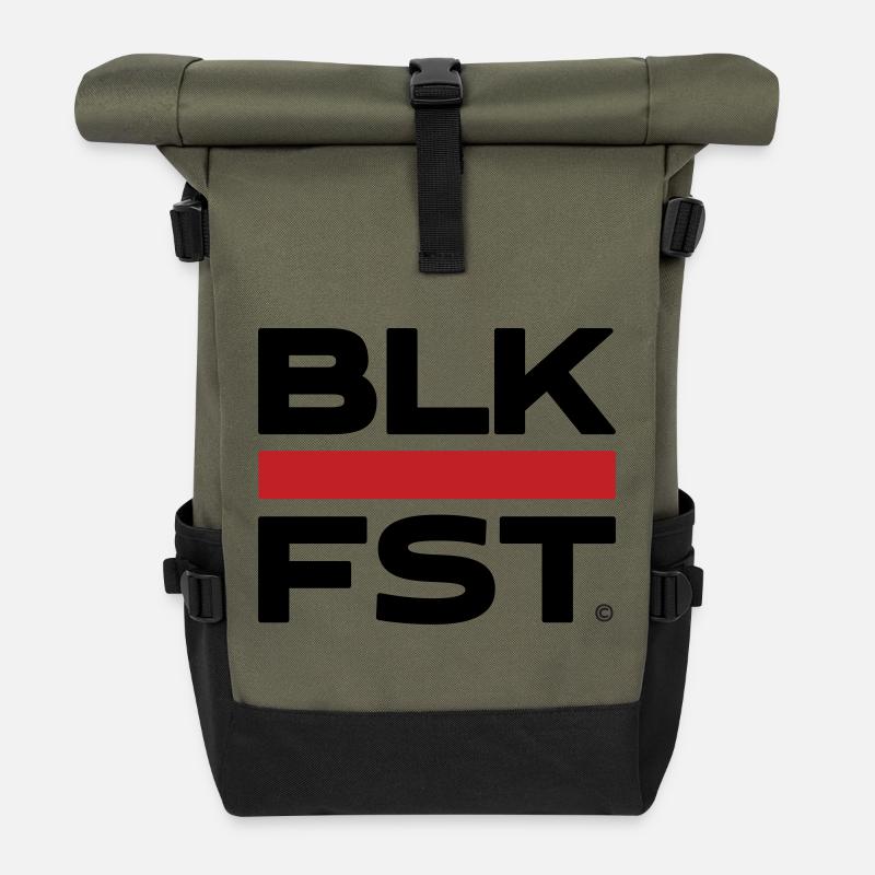 Mein Black Forest - Schwarzwald - Rolltop Rucksack - Olive/Schwarz