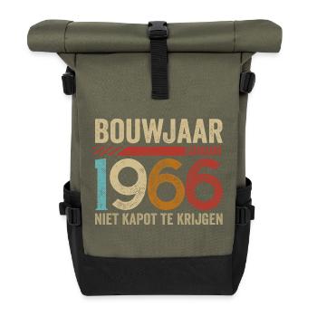 Year of construction January 1966 cannot be broken - Roll Top Backpack - olive/black - Front