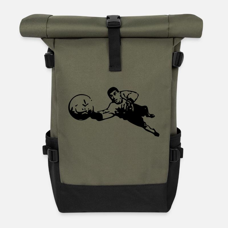 Torwart - Rolltop Rucksack - Olive/Schwarz