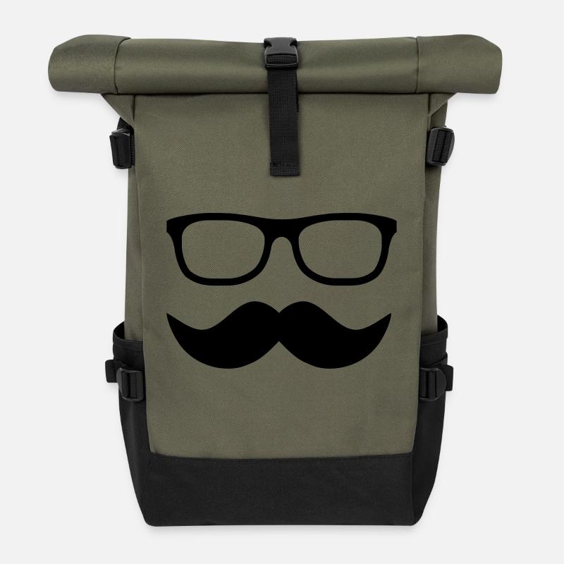 Moustache - Rolltop Rucksack - Olive/Schwarz