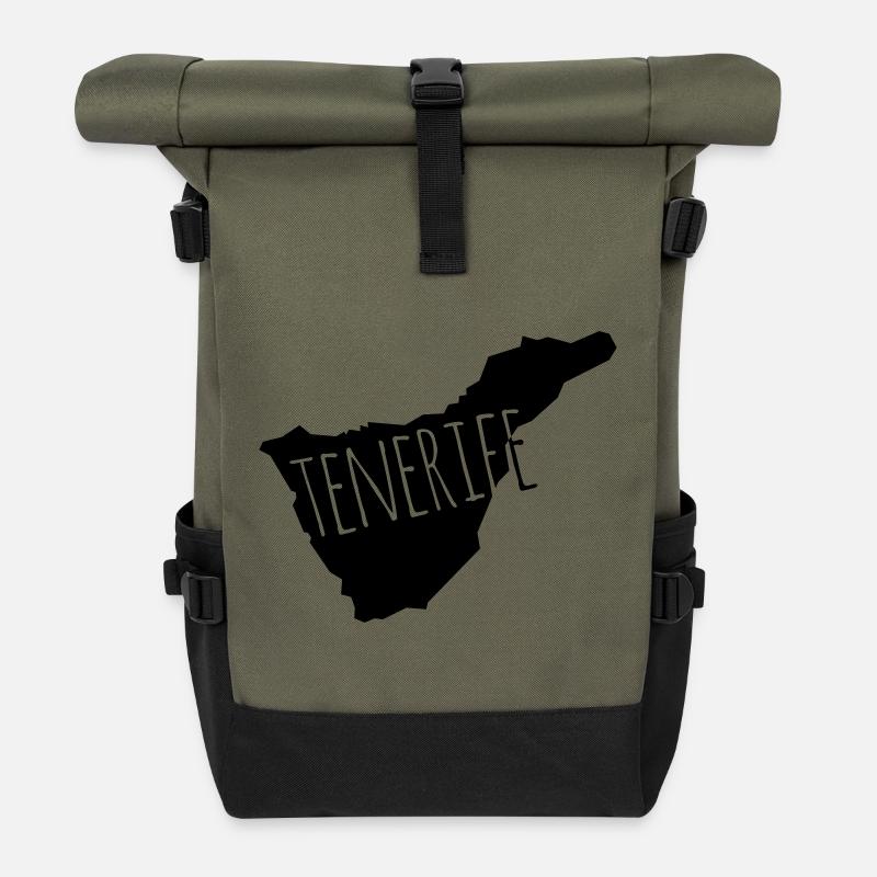 Tenerife - Rolltop Rucksack - Olive/Schwarz