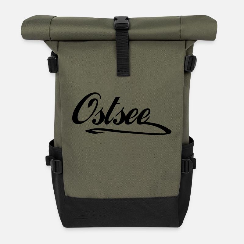 Ostsee - Rolltop Rucksack - Olive/Schwarz