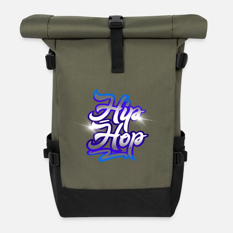 Hip Hop - Rolltop Rucksack - Olive/Schwarz