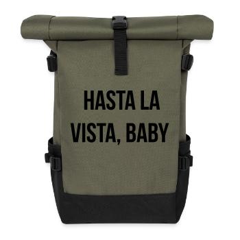 Cinema Humor Film Funny Terminator Action ssssssss - Roll Top Backpack - olive/black - Front