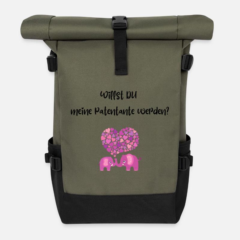 Patentante - Rolltop Rucksack - Olive/Schwarz