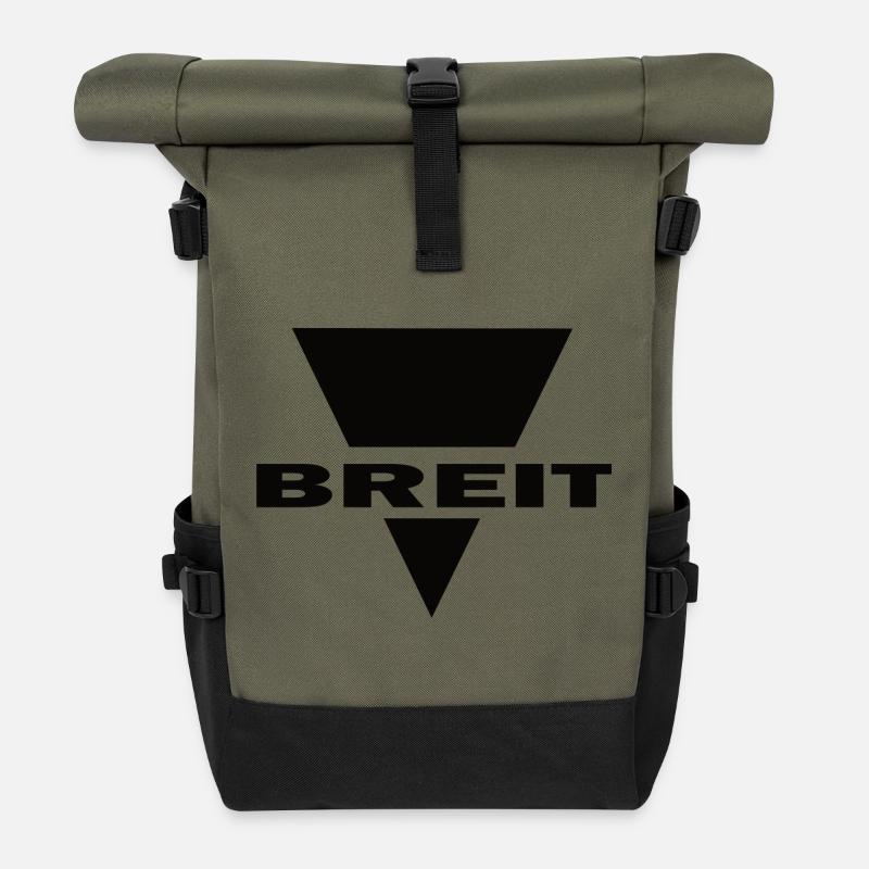 Breit - Rolltop Rucksack - Olive/Schwarz