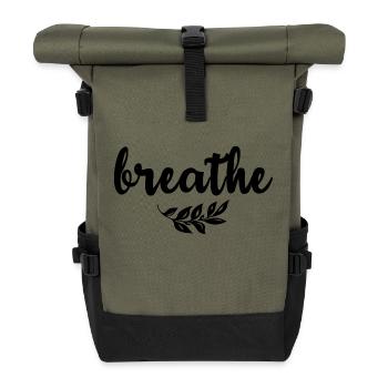 Yoga Meditation Spa Namaste - Roll Top Backpack - olive/black - Front
