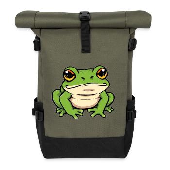 Frog - Roll Top Backpack - olive/black - Front