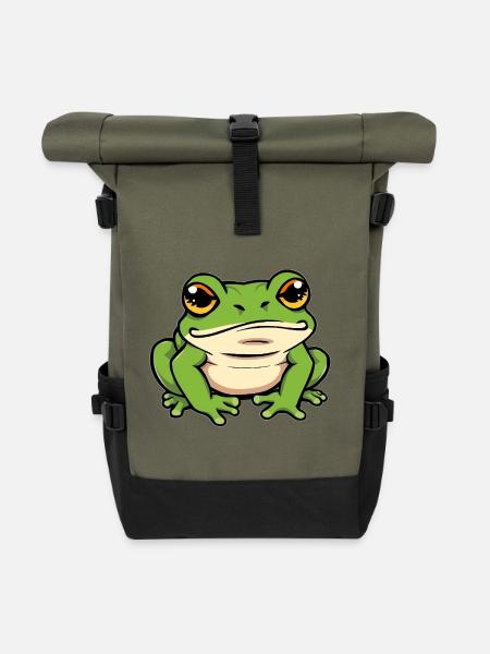 Frosch - Rolltop Rucksack - Olive/Schwarz