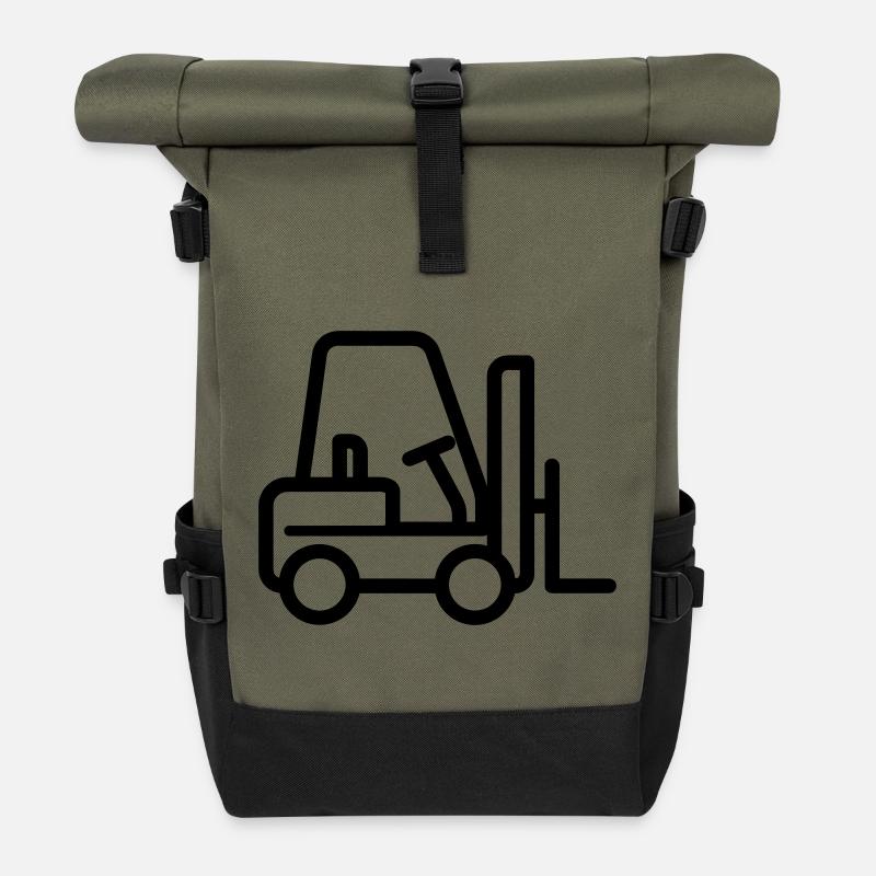 Forklift - Roll Top Backpack - olive/black