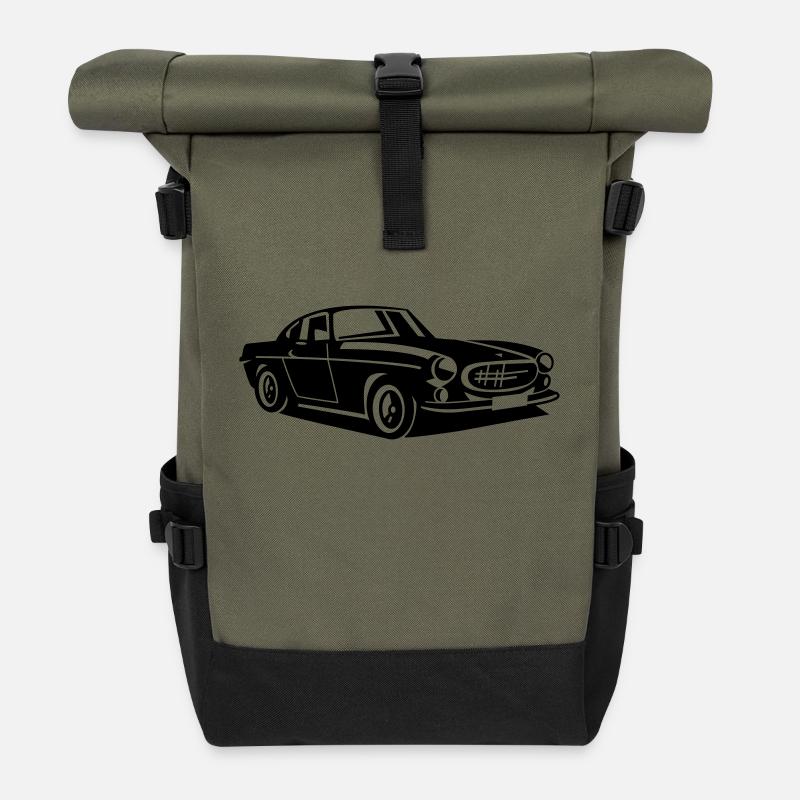  P1800 The Saint - Roll Top Backpack - olive/black