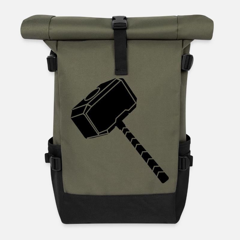 Thor-Hammer - Rolltop Rucksack - Olive/Schwarz