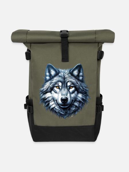 Wolf - Rolltop Rucksack - Olive/Schwarz