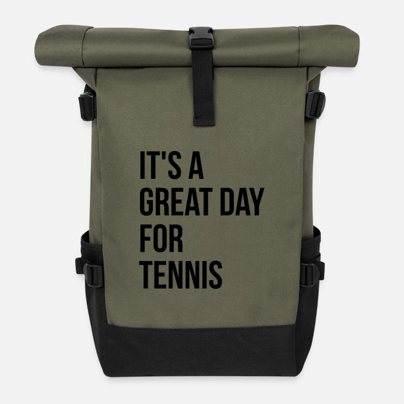 Tennis - Rolltop Rucksack - Olive/Schwarz