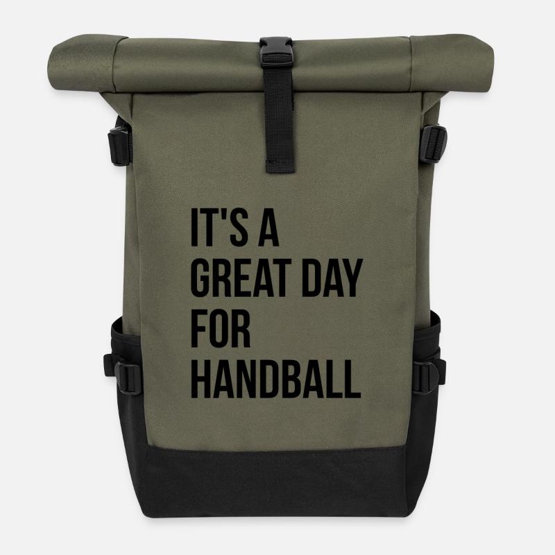 Handball - Rolltop Rucksack - Olive/Schwarz