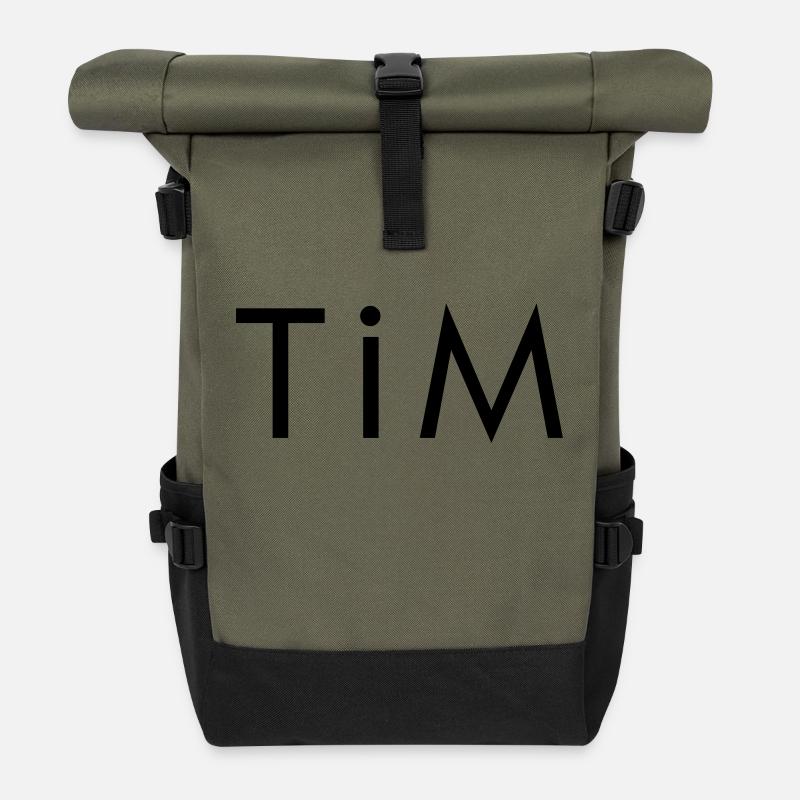 TiM - Rolltop Rucksack - Olive/Schwarz