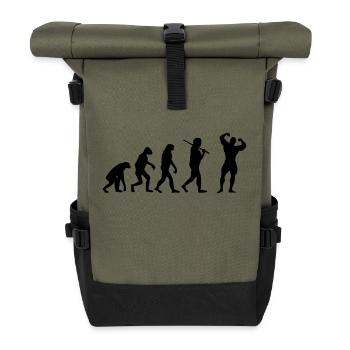 Fitness Evolution - Sac à dos roll top - olive/noir - Devant