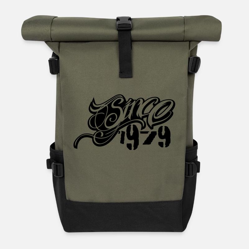 since 1979 - Rolltop Rucksack - Olive/Schwarz