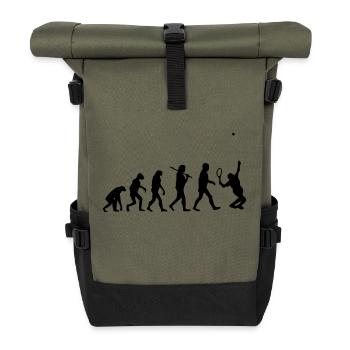 evolution Tennis - Rolltop Rucksack - Olive/Schwarz - Vorne