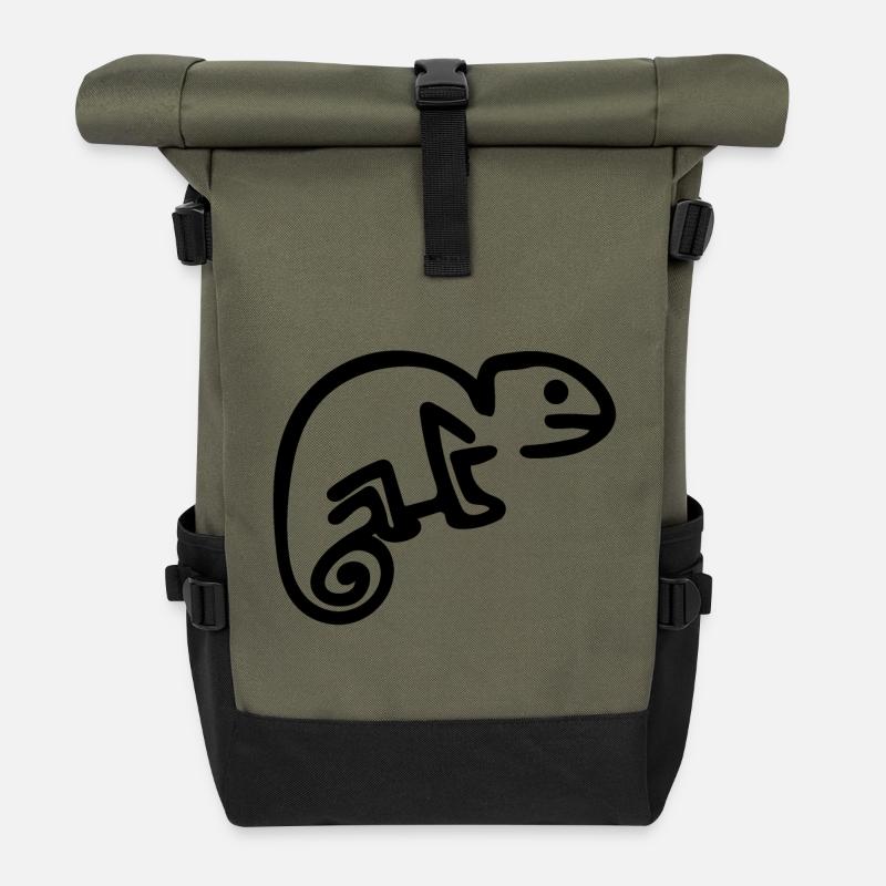Chamäleon - Rolltop Rucksack - Olive/Schwarz
