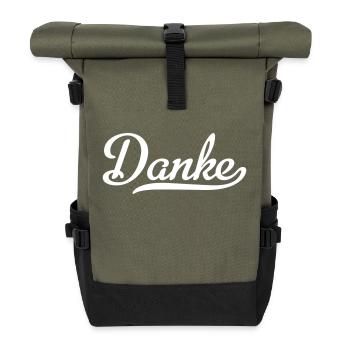 Danke - Rolltop Rucksack - Olive/Schwarz - Vorne