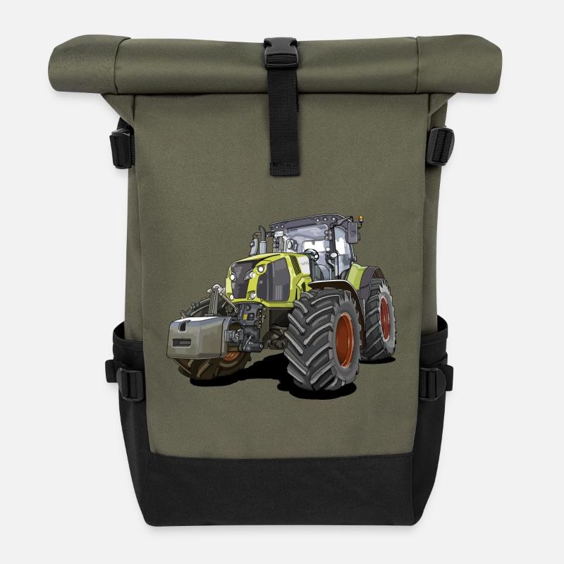Traktor Gigant - Rolltop Rucksack - Olive/Schwarz