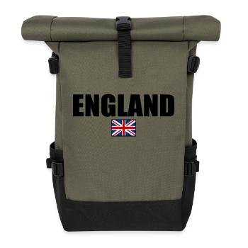 angleterre - Sac à dos roll top - olive/noir - Devant