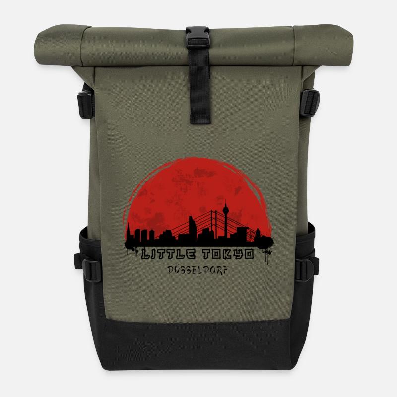 Little Tokyo - Rolltop Rucksack - Olive/Schwarz