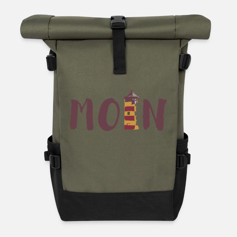 moin - Rolltop Rucksack - Olive/Schwarz