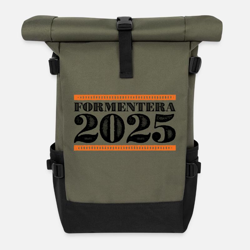 Formentera 2025 - Rolltop Rucksack - Olive/Schwarz