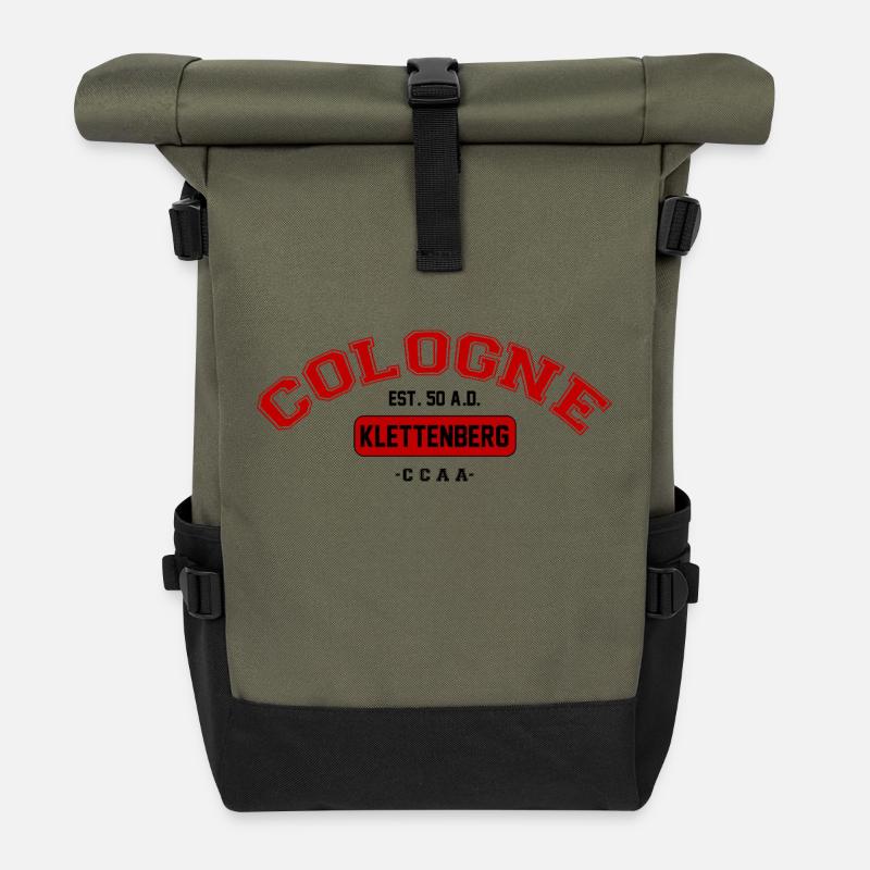 Cologne - Klettenberg - Rolltop Rucksack - Olive/Schwarz